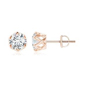 1 Ct Lab Grown Diamond <b>Stud</b> <b>Earrings</b> 925 Sterling Silver & 14K Solid Gold OEM ODM Wholesale Supplier - Product Image 3