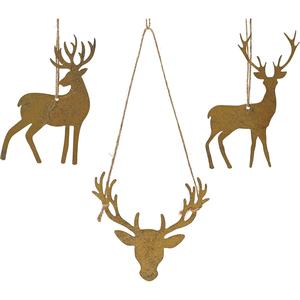 Adorno decorativo de Navidad colgante de Metal de estilo rústico para decoración festiva de árboles de vacaciones y pieza de regalo de decoración del hogar - Product Image 6