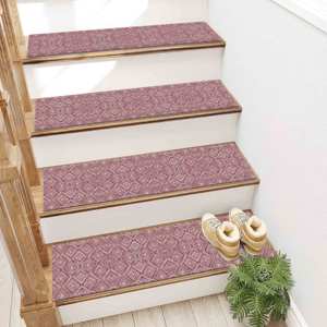 Tapis imprimé à motifs géométriques, tapis ethnique, tapis d'escalier moderne lavable en machine - Product Image 5