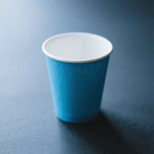 Vasos de papel resistentes de 12 oz, paquete de 100 ecológicos, azul - Product Image 2