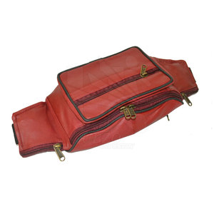 2024 dernier style en stock sac de taille en cuir couleur unie prix pas cher sac de taille en cuir - Product Image 6