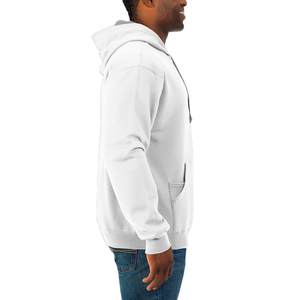 Venta al por mayor 100% algodón hombres pulóver sudaderas con capucha logotipo personalizado bordado sólido térmico polar invierno con capucha estilo OEM servicio - Product Image 2