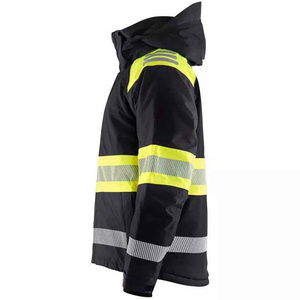 Winter Safety Jackets Men Long Sleeve Hi Vis <b>Reflective</b> Safety Cheap Prices Hot Sale 2024 <b>Top</b> Quality Winter Jacket for Men - Product Image 4