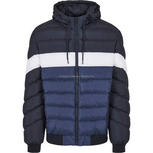 Chaqueta acolchada de invierno personalizada para hombre, nuevo diseño, tela de lona estilo burbuja - Product Image 3