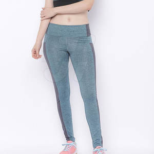 Mallas de compresión de cintura alta transpirables de algodón 100% de alta calidad con logotipo personalizado para mujer, mallas deportivas informales para yoga y gimnasio, logotipo de cintura - Product Image 6