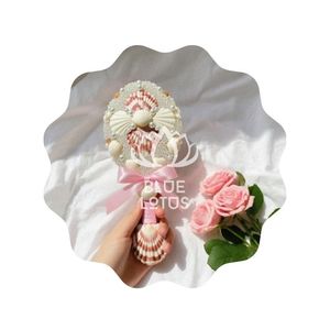 VENTA CALIENTE Blue Lotus 2025 Seashell Mirror Espejo de maquillaje portátil Ideal para los amantes de la playa - Product Image 1