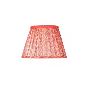 Wholesale Suppliers Block Print Pleated Lampshade with Customized Print & Color For Decoration Uses Manufacture in india
