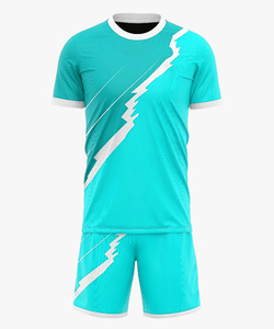 Kit de fútbol de sublimación completa personalizado para hombres y mujeres, camiseta de fútbol cómoda de tela ligera suave, 100% poliéster - Product Image 2