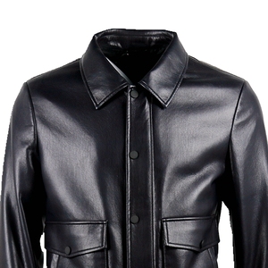 Chaqueta de Moda para Hombre, Invierno, Estilo Urbano, de Piel Vacuna Recubierta, Lona Genuina, Impermeable, Resistente al Viento y Transpirable, Hecha en Pakistán - Product Image 3