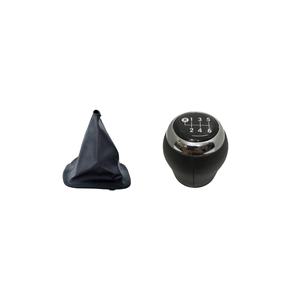 Pomo de palanca de cambios y funda de palanca de cambios larga negra de repuesto para Toyota Corolla 2007-2012 de TR - Product Image 1