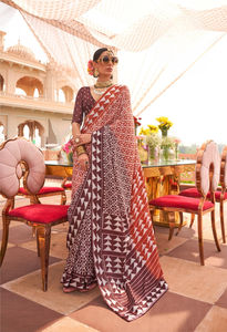 Traditional Classic Soft Silk Mercerizer Ethnic <b>Bandana</b> Aqua Finish Classic <b>Design</b> with Floral Style Sigma <b>Bandana</b> - Product Image 4