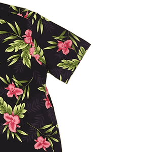 Nueva llegada de los hombres de manga corta Casual Aloha Beach Tops personalizado 100% algodón transpirable camisas hawaianas para vacaciones Terry Fabric - Product Image 3