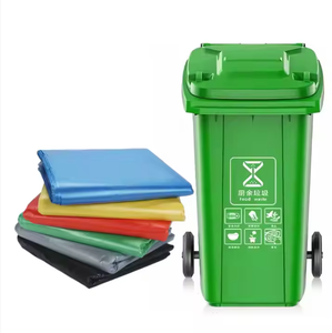 Trash <b>Bags</b> Black rolls garbage <b>bags</b> for Household Waste Flat Pocket Trash <b>Pack</b> plastic <b>bags</b> export HM brand - Product Image 3