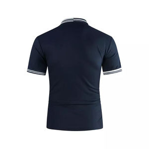 Alta calidad logotipo personalizado Allover impresión Lisle O-cuello rendimiento 100% material de poliéster tejido Polo camiseta para hombres con OEM - Product Image 2