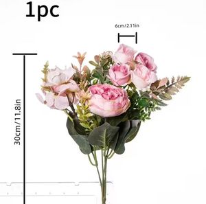 ช่อดอกไม้ประดับมุก1ช่อสำหรับตกแต่งห้องบ้านของขวัญวันแม่สำหรับเป็นของขวัญวันเกิดราคาขายส่ง - Product Image 3