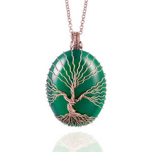 Agate Fancy Forme Unique Pointe de Flèche Cristal Pierre Naturelle Meilleure Qualité Guérison Pendentif Fil Enroulé Collier - Product Image 5