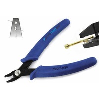 Pince à sertir pour perles en acier inoxydable MA-5999+ ZetoMed Pro légère, trous de 2,5 mm pour fil d'argent et d'or, outil de bijouterie