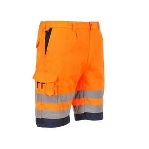 Hot Selling Solid Quick Dry Hi Vis Reflective <b>Work</b> <b>Shorts</b> Safety Cargo <b>Shorts</b> for <b>Men</b> in Factory Prices - Product Image 5