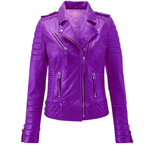 Mejor Venta de alta calidad transpirable chaquetas de cuero de las mujeres Venta caliente de moda a prueba de viento chaquetas de cuero para la venta en línea - Product Image 4