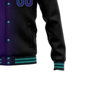 Veste universitaire brodée avec logo personnalisé pour hommes, veste en laine unisexe pour la rue, le printemps, l'automne, l'université, l'extérieur, manches en PU - Product Image 5