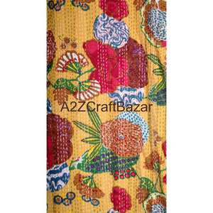 Robe Kimono Vintage 100 % Coton Pur pour Mariage Indien Demoiselle d'Honneur Style Bohème Fermeture à Cordon Longueur Genou Patchwork - Product Image 5