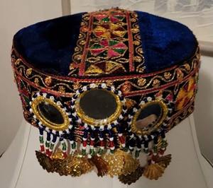 Unique Embroidery Afghan Topi Caps for Women <b>Festive</b> <b>Party</b> Wear Embroidered <b>Hat</b> with Unique Style for ladies - Product Image 3