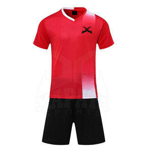Nouvelle arrivée 2025, uniforme de football à manches courtes respirant et léger, sur mesure, avec un design unique, meilleur prix - Product Image 1