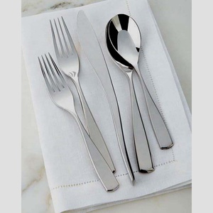 Luxury Elegant Stylish Reusable <b>Gold</b> Plated Stainless Steel Cutlery Set Sustainable Flatware Spoon Fork for Restaurants - Product Image 1