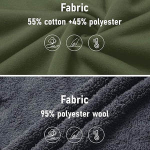 Vente en gros ODM/OEM de puls pour hommes et femmes sweat à capuche en polaire décontracté à fermeture éclair complète polyester/coton avec impression de logo personnalisé pour la saison d'hiver - Product Image 5