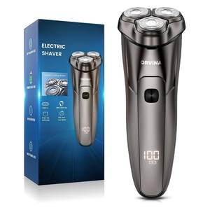 Rasoir électrique sans fil pour homme avec écran LED, tondeuse à grille et triple lame, étanche IPX7 et lavable - Product Image 1