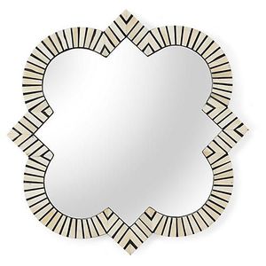 Prix de gros Miroir mural élégant avec cadre argenté Miroir mural moderne avec design décoratif Nouveaux miroirs - Product Image 2