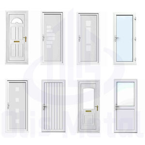 ประตู PVC ทันสมัยสำหรับบ้าน <span class=keywords><strong>ห้อง</strong></span>ครัว ลานหลังบ้าน <span class=keywords><strong>ห้อง</strong></span>น้ำ ขายส่ง ระเบียง อพาร์ทเมนต์ ประตูบานเดี่ยวแบบเปิดข้าง <span class=keywords><strong>UPVC</strong></span> ครึ่งกระจก - Product Image 5