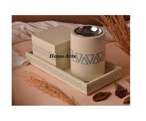 Handmade Wood Mint Green Color <b>Bakhoor</b> <b>Burner</b> With Prime Quality Customized Size Incense <b>Burner</b> From India - Product Image 3