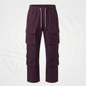 Thick Hip Hop Pants Custom <b>Trousers</b> Blank Wide Leg Sweat Pants Cotton Double Waist Straight Track Pants <b>Flared</b> Sweatpants <b>Men</b> - Product Image 1