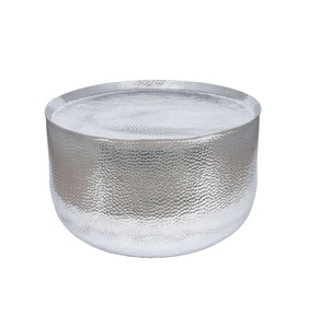 2025 Hammered Furniture Side <b>Table</b> Living Room <b>Decor</b> <b>Top</b> Quality Metal Amazing Design Drum Coffee <b>Table</b> Farmhouse <b>Decorating</b> - Product Image 4