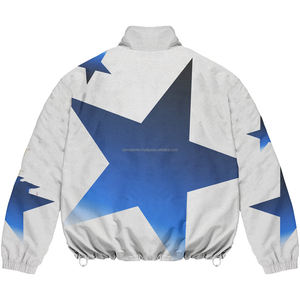 Custom Breathable Nylon Polyester Fabric for Winter <b>Workout</b> Printed Technics Windbreaker <b>Jackets</b> For Sale Custom Logo For Unisex - Product Image 2