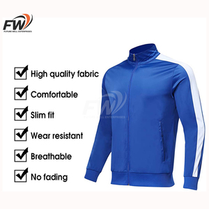 ชุดวอร์มลำลองกันลมสำหรับผู้ชายไซส์ใหญ่ ผ้าฝ้ายโพลีเอสเตอร์ซาติน 100% ดีไซน์สปอร์ตแบบคาร์โก้ - Product Image 3