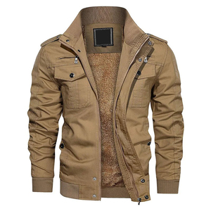 Chaquetas de Hombre de Alta Calidad 2025, Cortavientos, Abrigos de Otoño Invierno, Chaquetas Bomber con Múltiples Bolsillos, Cuello Alto, Estilo Motociclista - Product Image 1