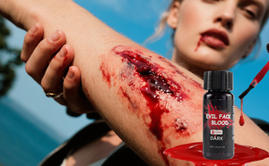 Set di FakeBlood di Halloween-4 bottiglie, diversi colori, effetto cruento realistico per il trucco Horror, Cosplay, scherzi per feste - Product Image 3