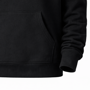 Sudadera con Capucha Negra Personalizada |   Sudadera con Capucha de Algodón y Poliéster de Alto Gramaje |   Sudadera con Capucha Unisex OEM ODM - Product Image 5