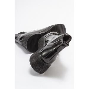 Stivali da donna con elastico a V camoscio BEIGE