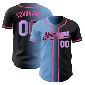 ชุดเสื้อเจอร์ซีย์เบสบอลสำหรับผู้ชายเสื้อยืดผ้าคอตตอนทรงหลวมระบายอากาศ100% ออกแบบได้ตามต้องการ - Product Image 2