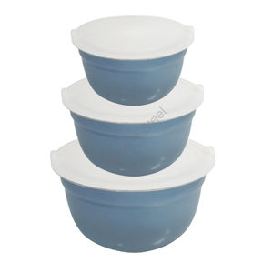 Bol en acier inoxydable Aldi de qualité supérieure avec design classique élégant et couvercle en plastique pour le stockage - Product Image 2