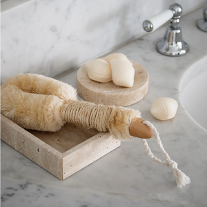 Plateau de service et de rangement en pierre naturelle de travertin de forme rectangulaire moderne de luxe, revêtement mural pour la salle à manger, la cuisine, résistant au feu - Product Image 2