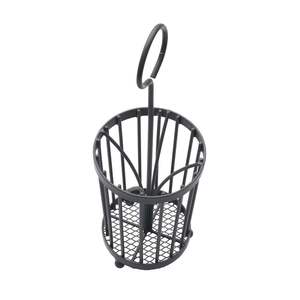 Portacubiertos de hierro de diseño para cocina contemporánea, que realza la encimera con un almacenamiento artístico de metal. - Product Image 3