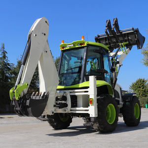 Chargeuse-pelleteuse diesel jaune avec moteur et système hydraulique complet, équipement de construction - Product Image 2