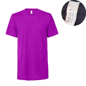 เสื้อยืดฮีตเตอร์ ยูนิเซ็กส์ ทริบลเอนด์ เบลล่า+แคนวาส 3413C |   เสื้อยืดแขนสั้นแบบยูนิเซ็กซ์ ผ้าผสมสามชนิด - Product Image 1