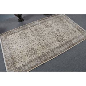 Classique Beige Gris 3.9X6.6 ft Laine Faite À La Main Grande Surface Tapis Turc Abstrait Patchwork Conception Couloir Chambres 4m Latex - Product Image 2