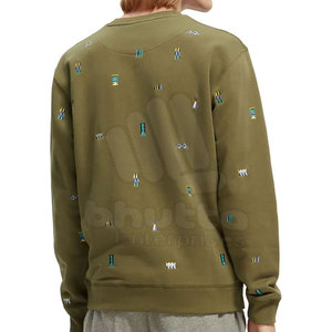 Sudaderas Personalizadas para Hombre con Logotipo Bordado en Color Personalizado, Cuello Redondo, Ropa de Invierno, Algodón/Poliéster - Product Image 4