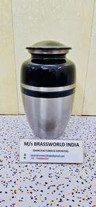 Urna Americana de Metal con Cordón, de Aluminio, con Bolsa de Terciopelo Personalizada, Impresión de Logotipo, Capacidad de 220 Pulgadas Cúbicas, Brassworld - Product Image 4